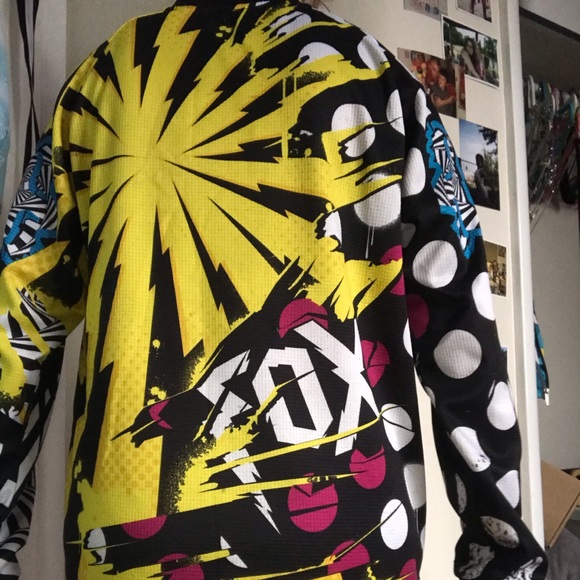 Girls Medium Fox Dirt Biking Shirt - Picture 4 of 4